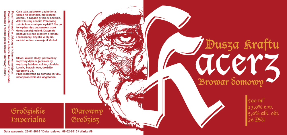 Etykieta warki #9 "Warowny Grodzisz"