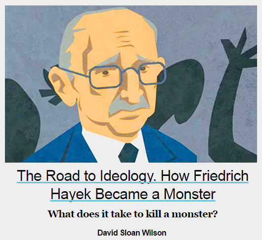 Disrespecting Milton Friedman is not enough. It takes vaccination against Hayek to conquer the minds. One of the most fertile mind of the 20th century ("The Road to Serfdom") portrayed as a monster? Why not!