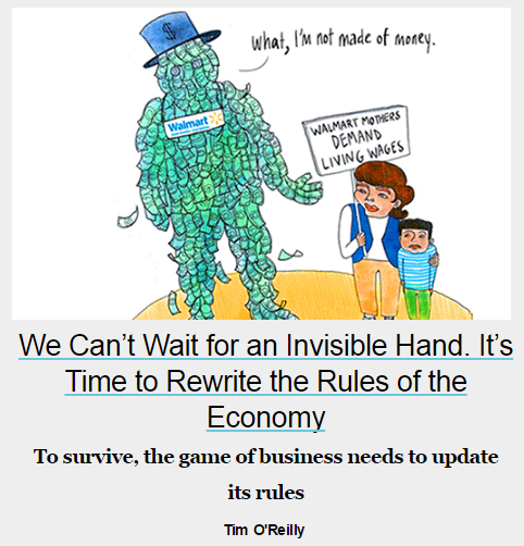 No serious economist nowadays (including all Austrians) believes in the invisible hand or trickle-down effect. It does not bother Evonomics' contributors. They build up their hard-hitting stories by leveraging on these way too obsolete notions.